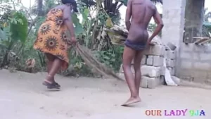 BBC Hengst verleiht mollige afrikanische Milf einen Hardcore -Outdoor -Ficken